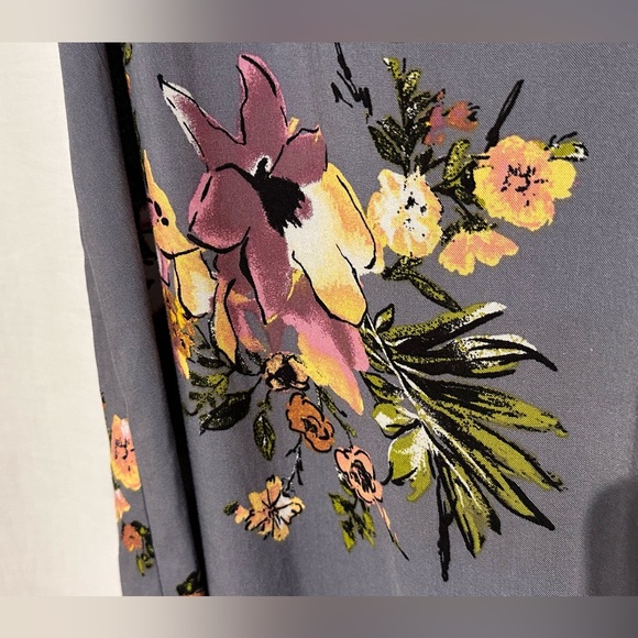 GYPSIES & MOONDUST - Women’s SHIFT Dress Floral Sz M - GRAY - Picture 9 of 13